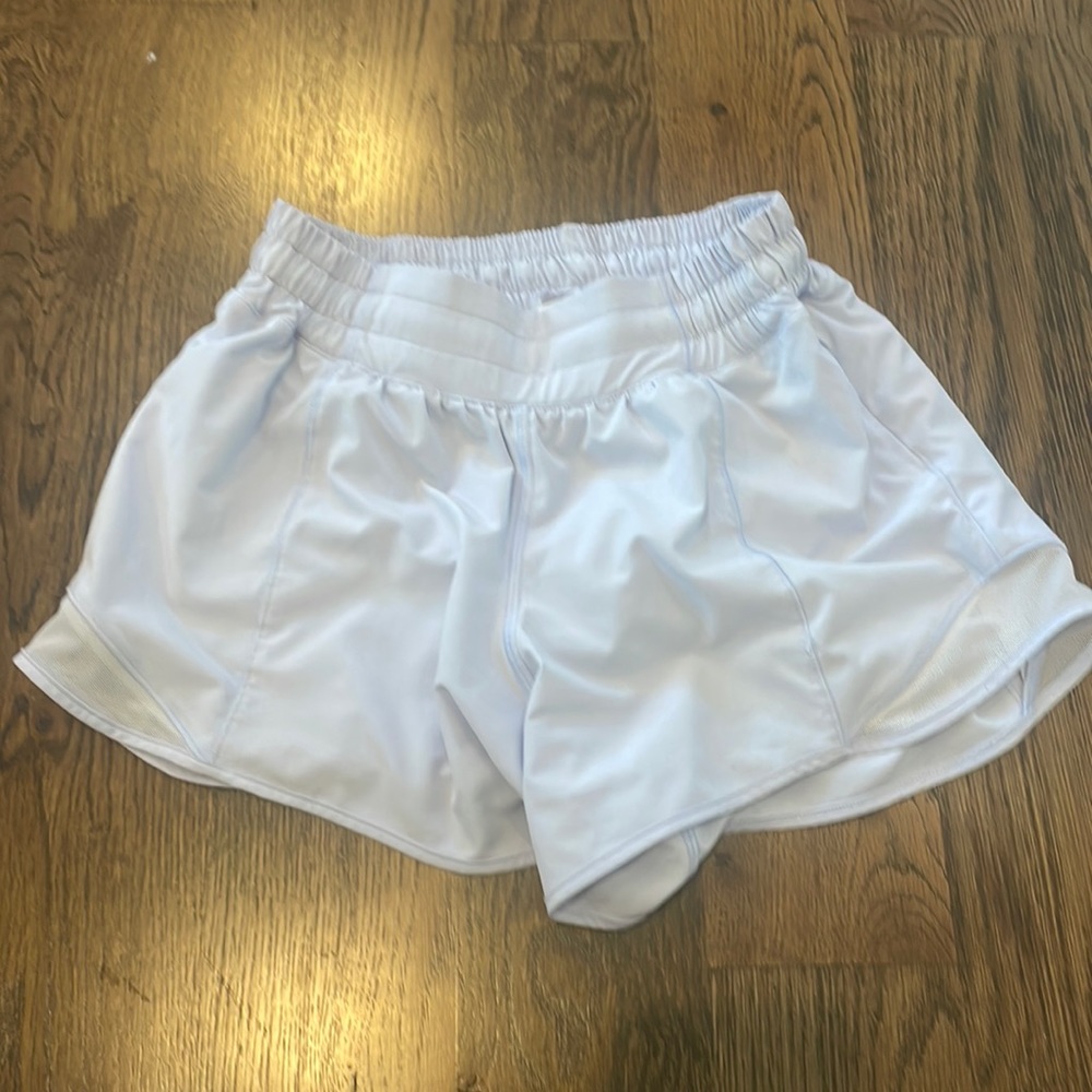 Pastel blue Luluemon hotty hot shorts 2.5